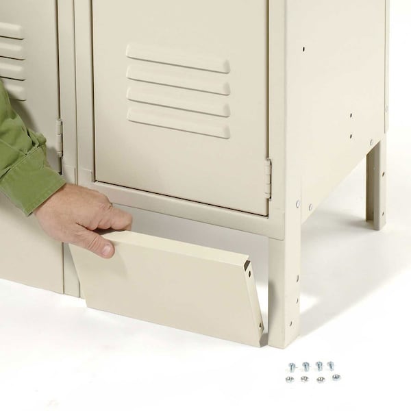 Global Industrial Front Base For 15W X 6H Locker, Tan 652081TN - main